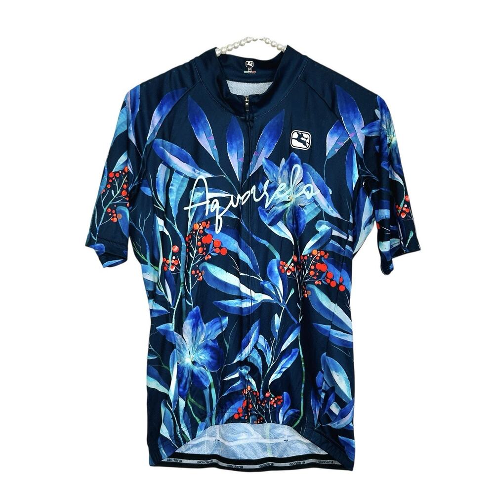 Giordana X Edward Dennis Aquarelo Cycling Jersey‎ Womens Medium Athleisure Art